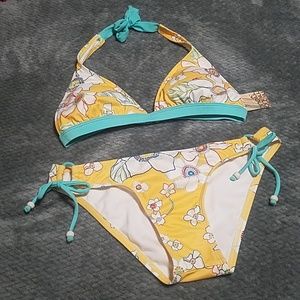 O'Neill Yellow Two Piece Swimsuit